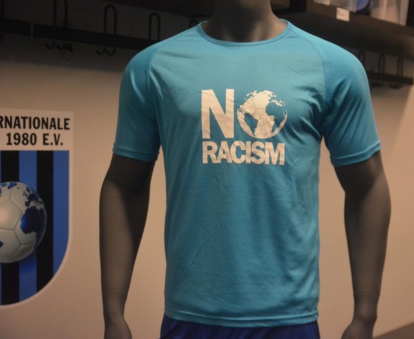 T-Shirt NO RACISM #türkis